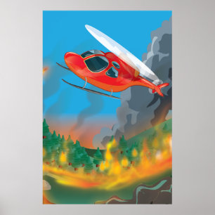 Rescue Helicopter Poster