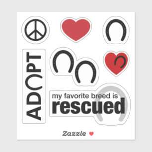 Rescue Hoof Sticker Set