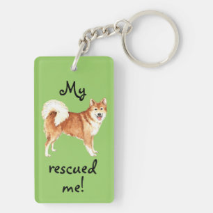 Rescue Icelandic Sheepdog Key Ring