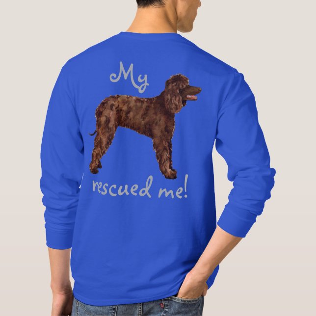 Rescue Irish Water Spaniel T-Shirt (Back)