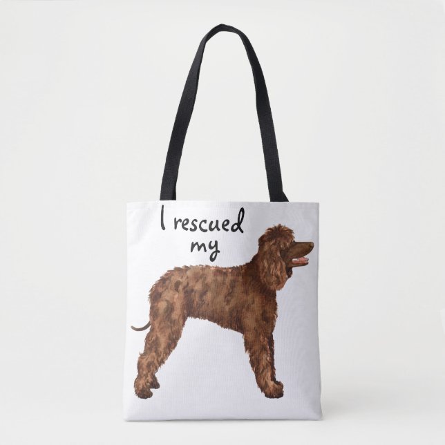 Rescue Irish Water Spaniel Tote Bag (Front)