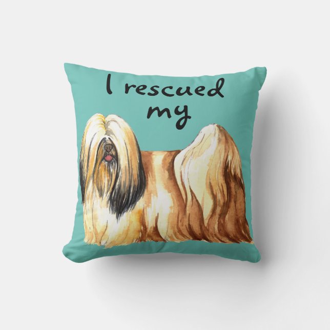 Rescue Lhasa Apso Cushion (Front)
