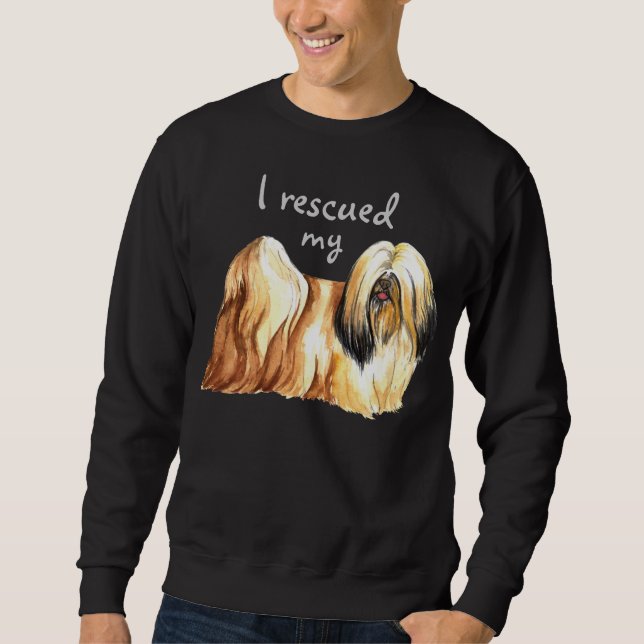 Rescue Lhasa Apso Sweatshirt (Front)