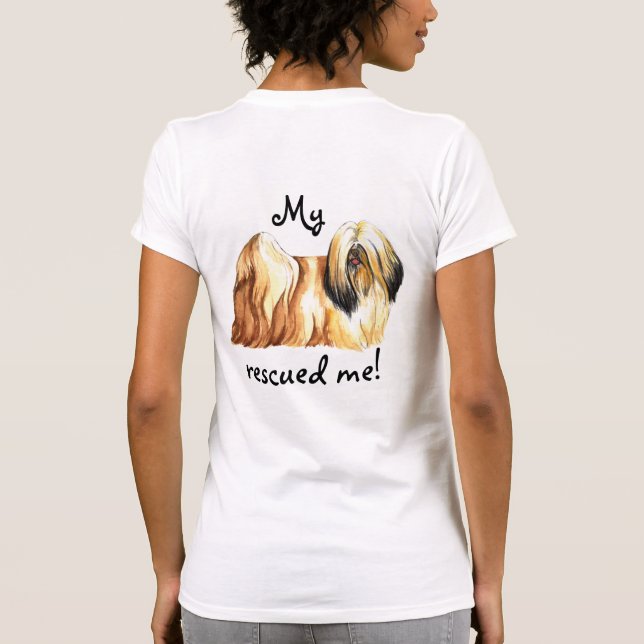 Rescue Lhasa Apso T-Shirt (Back)