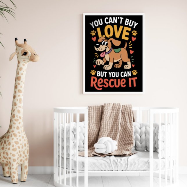 Rescue Love Dog Quote Poster (Creator Uploaded)