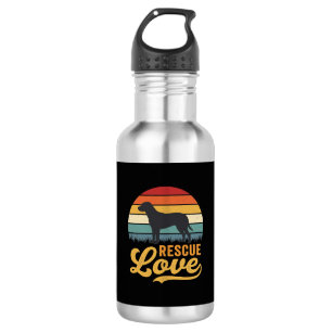 Rescue Love Retro Dog Sunset_1 532 Ml Water Bottle