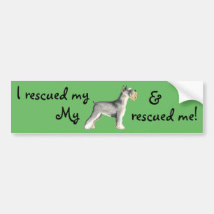 Rescue Miniature Schnauzer Bumper Sticker
