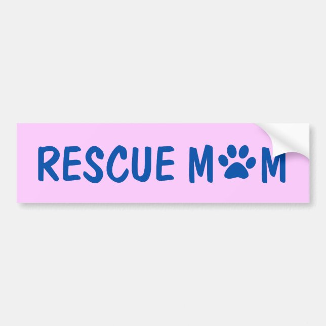 Rescue Mum Bumper Sticker (Front)