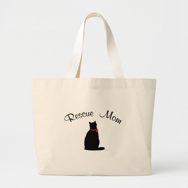 Rescue Mum, Cool Graphic, Large Tote Bag (Front)
