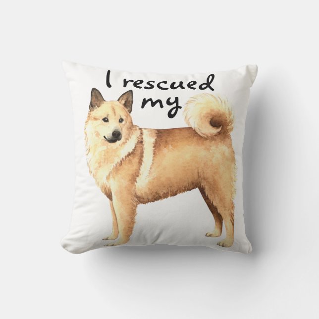 Rescue Norwegian Buhund Cushion (Front)