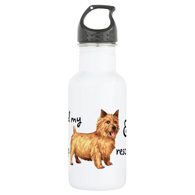 Rescue NorwichTerrier 532 Ml Water Bottle (Front)