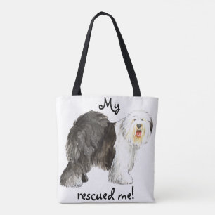 Rescue Old English Sheepdog Tote Bag
