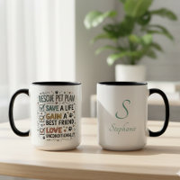 Rescue Pet Plan Mug with Custom Name