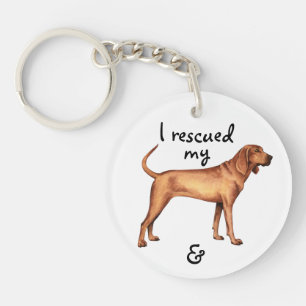 Rescue Redbone Coonhound Key Ring
