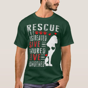 Rescue Save Love Animal Rescue Dog Lover Cat T-Shirt