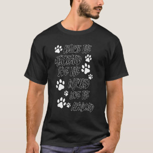 Rescue Save Love Cute Animal Rescue Dog Cat 1 T-Shirt