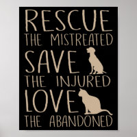 Rescue Save Love - Cute Animal Rescue Dog Cat Love