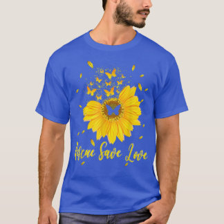 Rescue Save Love Funny Flower Sunflower Butterfly  T-Shirt