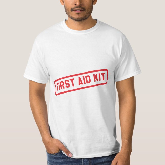 rescue service work paramedic first aider T-Shirt (Front)