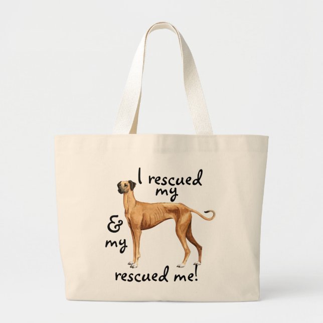 Rescue Sloughi Large Tote Bag (Front)