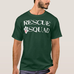 Rescue Squad Dog Paw Heart For Men Women T-Shirt