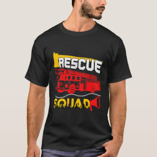 Rescue Squad Lifesaver Fireman Gift Proud Firefigh T-Shirt
