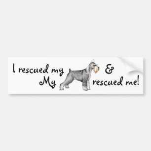 Rescue Standard Schnauzer Bumper Sticker