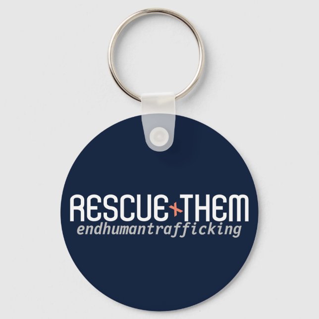 Rescue Them: End Human trafficking Key Ring (Front)