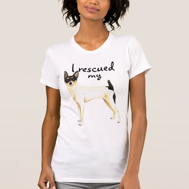 Rescue Toy Fox Terrier T-Shirt (Front)