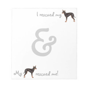 Rescue Toy Manchester Terrier Notepad