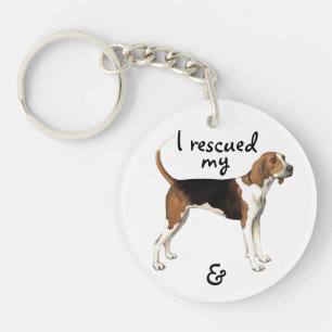 Rescue Treeing Walker Coonhound Key Ring