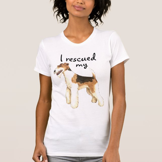 Rescue Wire Fox Terrier T-Shirt (Front)