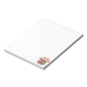 Rescued Is My Favorite Breed Dog Paw Print Notepad