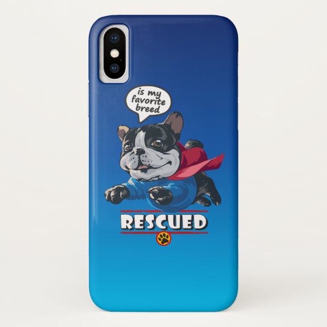 Rescued is my favourite breed | Case-Mate iPhone case (Back)