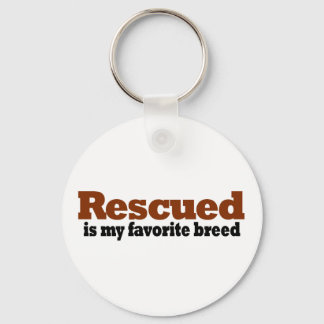 Rescued Is My Favourite Breed Key Ring