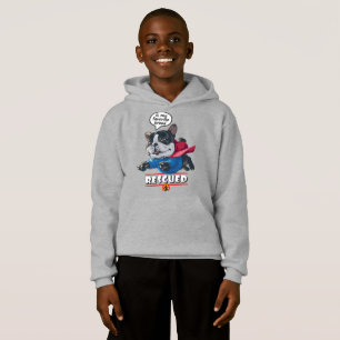 Rescued is my favourite breed   Kid Pullover Hoodi