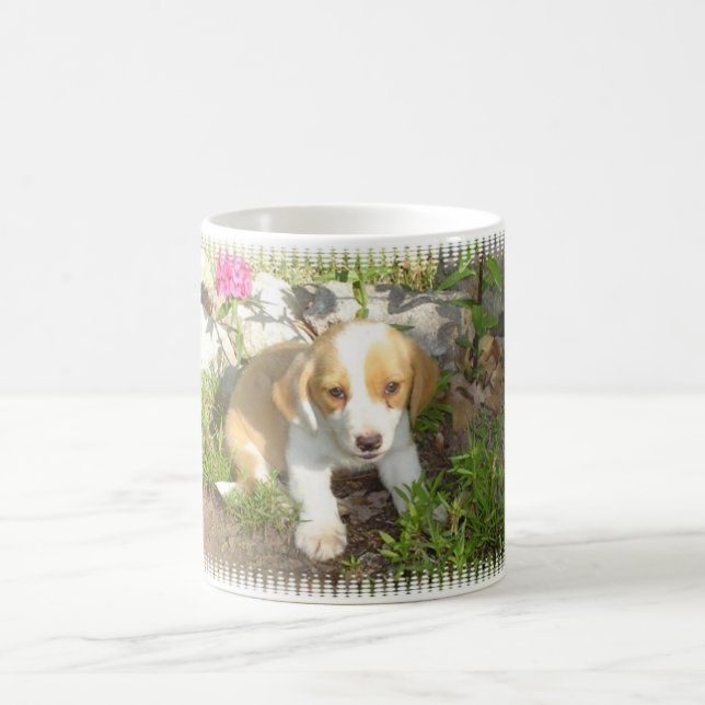 rescued puppy coffee mug (Center)