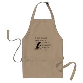 Rescued Some Wine Funny Quote with Black Cat Standard Apron (Front)
