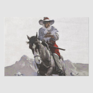 Rescued Western Art by NC Wyeth Tissue Paper
