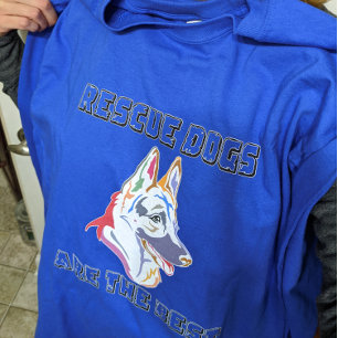 Rescues are the Best - German Shepherd Tri-Blend Shirt