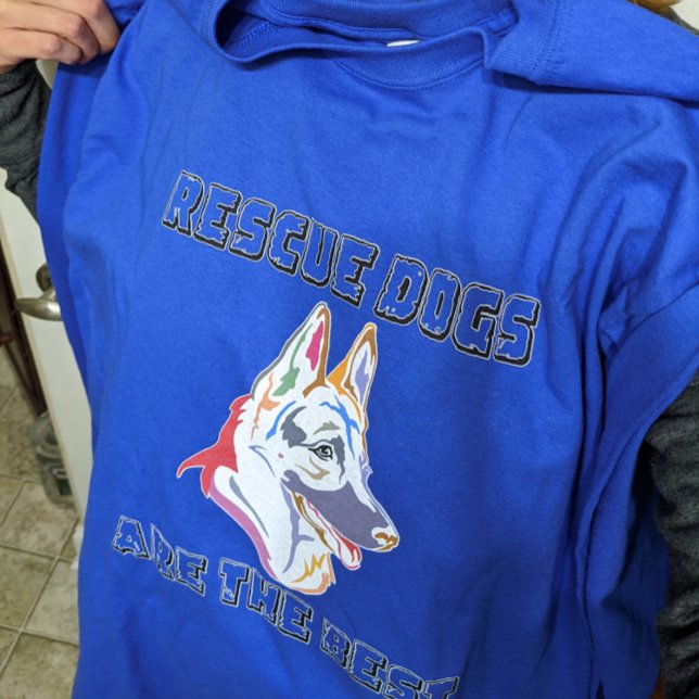 Rescues are the Best - German Shepherd Tri-Blend Shirt (Short Sleeve Tshirt)