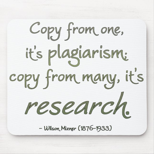 Research or Plagiarism? Mouse Pad (Front)