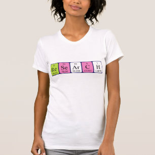 Research periodic table name shirt