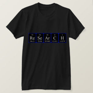 Research periodic table name shirt