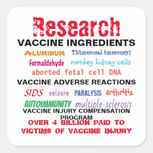 Research Vaccines Stickers