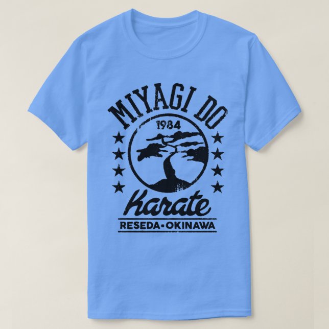 Reseda Okinawa Miyagido Karate 1984 Triblend T-Shirt (Design Front)