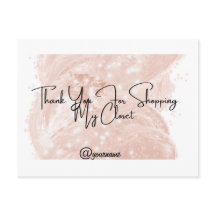Reseller Thank You Customisable Notecard