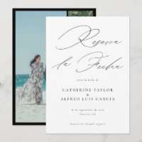 Reserva La Fecha Spanish Language Photo Wedding
