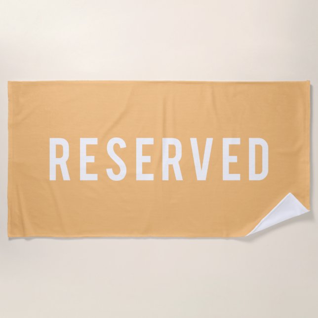 Reserved Beach Towel (Front)