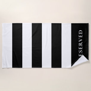 RESERVED BEACH TOWEL   Striped Beach Towel   Large